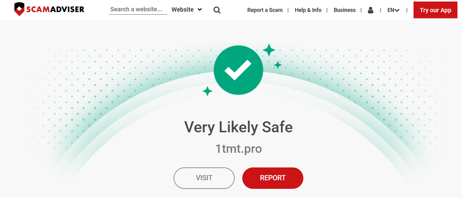 TMT ScamAdviser Report